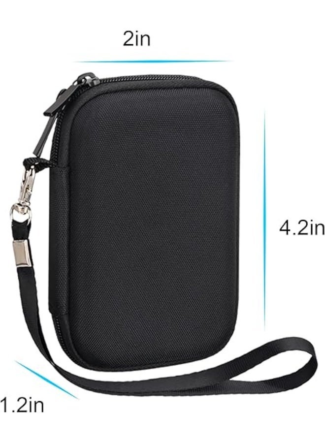 Lacdo Hard Carrying Case for Samsung T5 EVO Portable SSD 2TB 4TB 8TB USB 3.2 Gen 1 External Solid State Drive Hard EVA Shockproof Water-Resistant Protective Storage Travel Bag, Black - Image 2